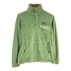 patagonia パタゴニア リツール スナップT フリースジャケット アウトドア ライトグリーン (レディース L) 中古 古着 S5927
