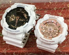 恋人たちのペアウオッチ gショック Gショック G-SHOCK  BABY-G ペア腕時計 カシオ 2本セット ベビーg  プレゼントモデル ラッピング無料 新品 正規品  贈り物 夫婦 おしゃれ 結婚記念 GA-110RG-7AJF BA-110X-7A1J