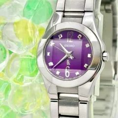 【新品電池】 SEIKO セイコー ルキア レディース 腕時計 カットガラス パープル