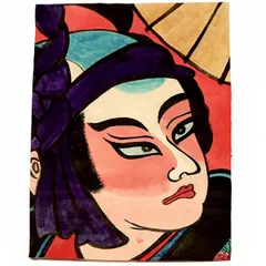 鍾馗(津軽凧絵 肉筆 吉谷津山) 鍾馗(津軽凧絵 肉筆 吉谷津山)