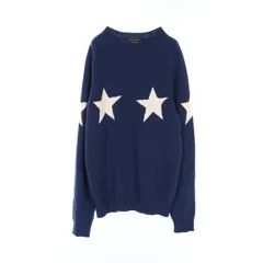 マークジェイコブス MARC JACOBS ニット ブルーx星 ウール カシミヤ セーター メンズ Used Aのサムネイル