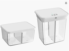 自動真空キャニスター コーヒー豆　真空保存容器食品容器　密封容器冷蔵可2点セット
