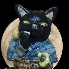 金剛力士像 猫の置物 陶器 仏像 - メルカリ