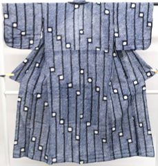 有松絞り　広襟　手縫い仕立て 専用Y3458◇美品 有松鳴海絞り 綿 広衿仕立て 手縫い仕立て 高級
