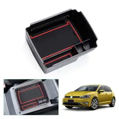新品 【GAFAT】フォルクスワーゲン ゴルフ MK7 MK7.5 7代目 2013-2021 Golf Wv 専用 車用収納ボックス ゴルフ7 外付コンソールボックス 内装パーツ センターコンソールボックス アームレストボックス ドレスアップ ABS材質製