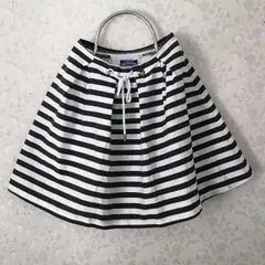 BURBERRY LONDON BLUE LABEL　白黒ボーダースカート　サイズ３６