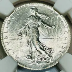 エンタメ/ホビー1965年 フランス　7種コイン　セット　未使用