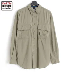 90s vintage THENORTHFACE フィッシング ナイロン 長袖シャツ メンズ 表記Mサイズ