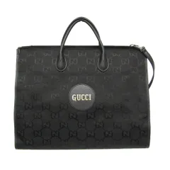 グッチ(Gucci) オフ ザ グリッド GG 630353 メンズ,レディース ナイロンキャンバス,レザー ハンドバッグ,ショルダーバッグ ブラック