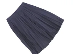 KUMIKYOKU 組曲 プリーツ スカート size2/紺 ■■ レディース