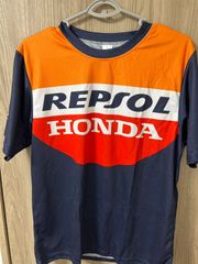 ★アウトレット★新品 L MotoGP RACING HONDA REPSOL レーシング Tシャツ HRC オートバイ 半袖 アウトドア スポーツ グッズ