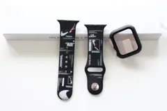 アップルウォッチバンド Apple Watch ベルト ラバーバンド BLACKバンド ケースセット　ブラック