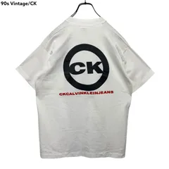 90s vintage CK Calvin Klein Jeans Logo Print T-shirt Tee USA製ボディ カルバンクライン ジーンズ プリント Tシャツ ヴィンテージ 古着