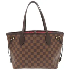 美品 ルイ ヴィトン ネヴァーフルPM ダミエ N51109 ブラウン トートバッグ LV 1294 LOUIS VUITTON