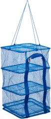 【数量限定】干し物に活躍 アウトドア 30×30×高さ55cm 3段 万能干しカゴ 全国家庭用品卸商業協同組合