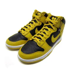 ナイキ NIKE ダンク ハイ レトロ プレミアム ウータンクラン DUNK HI RETRO PRM WU-TANG CLAN スニーカー HJ4320-001 ブラック イエロー 黒 黄 27.5cm