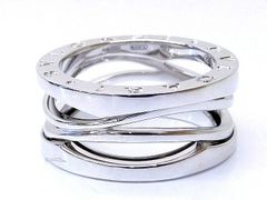 新品同様品 BVLGARI ブルガリ リング ☆ 11号 (52) B.zero1 ビーゼロワン デザイン レジェンド K18 WG レディース 指輪 □6D