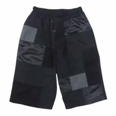 BLACK COMME des GARCONS ブラックコムデギャルソン 15SS 1O-P020 パッチワーク ショーツ ショート ハーフ パンツ ブラック系 XS【中古】のサムネイル