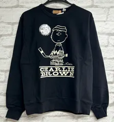 ◾️VINTAGE PEANUTS チャーリーブラウン ヘヴィーオンス クルーネック プルオーバー ユニセックス ◾️ブラック・レッド◾️【PESZ-2402】