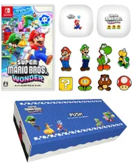 【オリジナルBOX入り】スーパーマリオブラザーズワンダー マリオピンズ8種セット&スクエア小皿2枚セット同梱