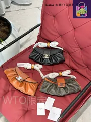【今日特価】CELINE teen Polly Pleated Bag - セリーヌ ティーン ポリ プリーツ バッグ-WTO輸入1