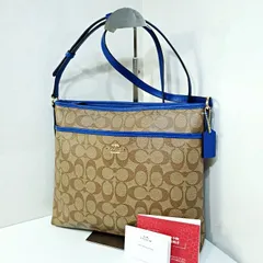 【美品】 コーチ COACH シグネチャー PVC キャンバス レザー 斜め掛け クロスボディ ショルダーバッグ ブラウン F34938 3342953e20250912