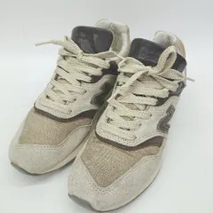 ◇ Θ NEW BALANCE ニューバランス レースアップ スニーカー サイズ24 ベージュ系 レディース E  【1507250005261】