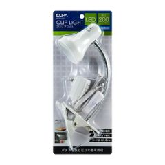 （まとめ買い）ELPA LEDクリップライト ホワイト SPOT-LL201D 【×3セット】