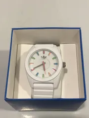 ÷【美品・不動】adidas 腕時計 ADH2915 ホワイト【時計】