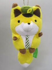 [중고] 봉제인형 마스코트·봉제인형 배지 여우 역장 봉제인형 마스코트 [너구리와 여우 POP-UP SHOP in 도쿄 제일 플라자]
