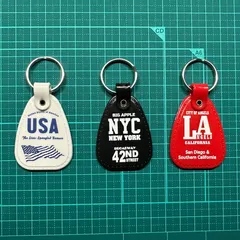 サドルキータグ　キーホルダー　ニューヨーク　USA　LA　アメリカン雑貨