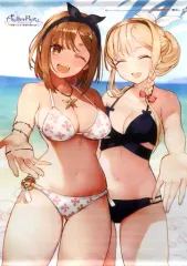 【中古】タペストリー ライザ＆クラウディア・バレンツ 描き下ろしB2タペストリー 「PS4/Switchソフト ライザのアトリエ ～常闇の女王と秘密の隠れ家～」 ゲーマーズ購入特典