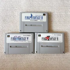 【動作未確認】SFC ファイナルファンタジー IV・V・VI 3本セット スーファミ ジャンク品