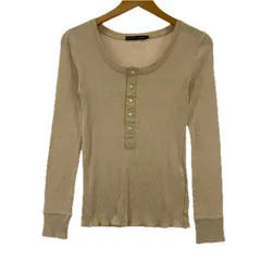 RALPH LAUREN ラルフローレン ハーフボタンカットソー sizeL/ベージュ