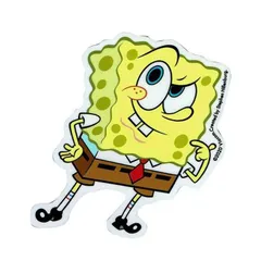 ステッカー シール スポンジボブ hmm..(SPO003)