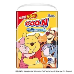 訳あり 3袋セット (バラ)グーン ぐんぐん吸収パンツ L ディズニー 56枚入 ×3袋セット おむつ【北海道/沖縄/離島発送不可】のサムネイル