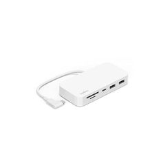 Belkin iMac専用 USB-Cハブ 6-in-1 背面マウント付き マルチポート USB-C3.2 USB-A3.2 1Gbpsイーサネットポート micro SD&SDカードスロット INC011btWH