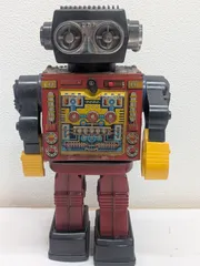 可動品「ジャンボ火星大王」堀川製ブリキのロボット・箱付き 堀川玩具 (ホリカワガング) ブリキロボット ジャンボ火星大王