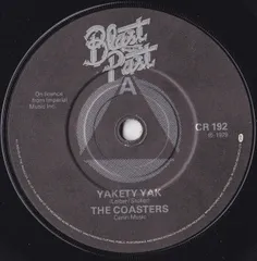 英7” Coasters / Freddy Cannon Yakety Yak / Talahassie Lassie / Charlie Brown CR192 Blast From The Past /00080