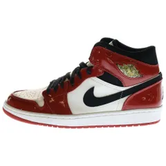 NIKE (ナイキ) 【観賞用 2003年製】AIR JORDAN 1 RETRO OG PATENT エアジョーダン1 シカゴ パテント スニーカー レッド/ホワイト US9.5/27.5cm 136085-106