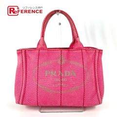 PRADA プラダ ハンドバッグ カナパ キャンバス ピンク