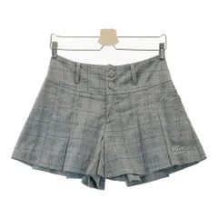サイズ：2 KISS ON THE GREEN キスオンザグリーン  インナー付きキュロットパンツ タータンチェック柄 グレー系 [240101250272]# ゴルフウェア レディース ストスト