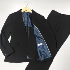 極美品　オリヒカ M セットアップ　パンツスーツ　ウォッシャブル　チェック　紺 ORIHICA』オリヒカ (M) セットアップ パンツスーツ