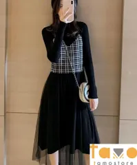 2024年新品 レディース 重ね着ワンピース チュールスカート 韓国好きに 薄手