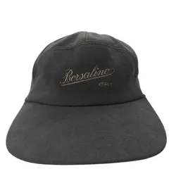 ボルサリーノ Borsalino ロゴ刺繍 ベロアキャップ メンズ L のサムネイル