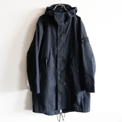 STONE  薄手 ブラック モッズコート ATON(エイトン)のPIGMENT AIR WEATHER | ショートモッズコート