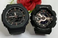 恋人たちのGショックペアウオッチ  G-SHOCK  カシオGMA-S2100-1AJF BA-110RG-1AJF プレゼント   ラッピング無料 g-shock メッセージカード手書きします 　クリスマス プレゼント 誕生日 御祝い還暦 銀婚式 結婚記念日