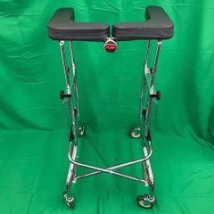 ♿️【アルコー 1Ｓ型】 折りたたみ歩行器・前腕支持型・ワンタッチ折りたたみ収納タイプ・6段階の高さ調整・スチール製・星光医療器製作所♪