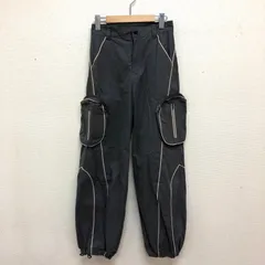 LAGUA GEM ラインバルーンパンツ 綿ナイロン カーゴパンツ グレー Sのサムネイル
