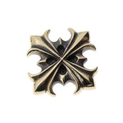 コンチョ クロス プラス 直径 約21ｍｍ レザークラフト 財布 ケース カスタムパーツ バッグ DIY パーツ 手芸 革財布 CROSS PLUS (真鍮 (BRASS))